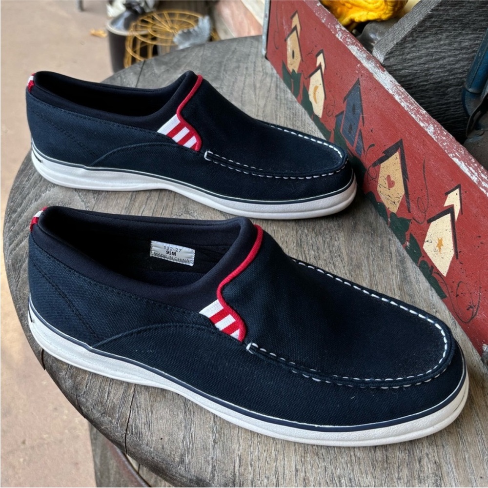 Sebago Docksiders Patriotic Slip-On‎ Canvas Shoes - Picture 5 of 8